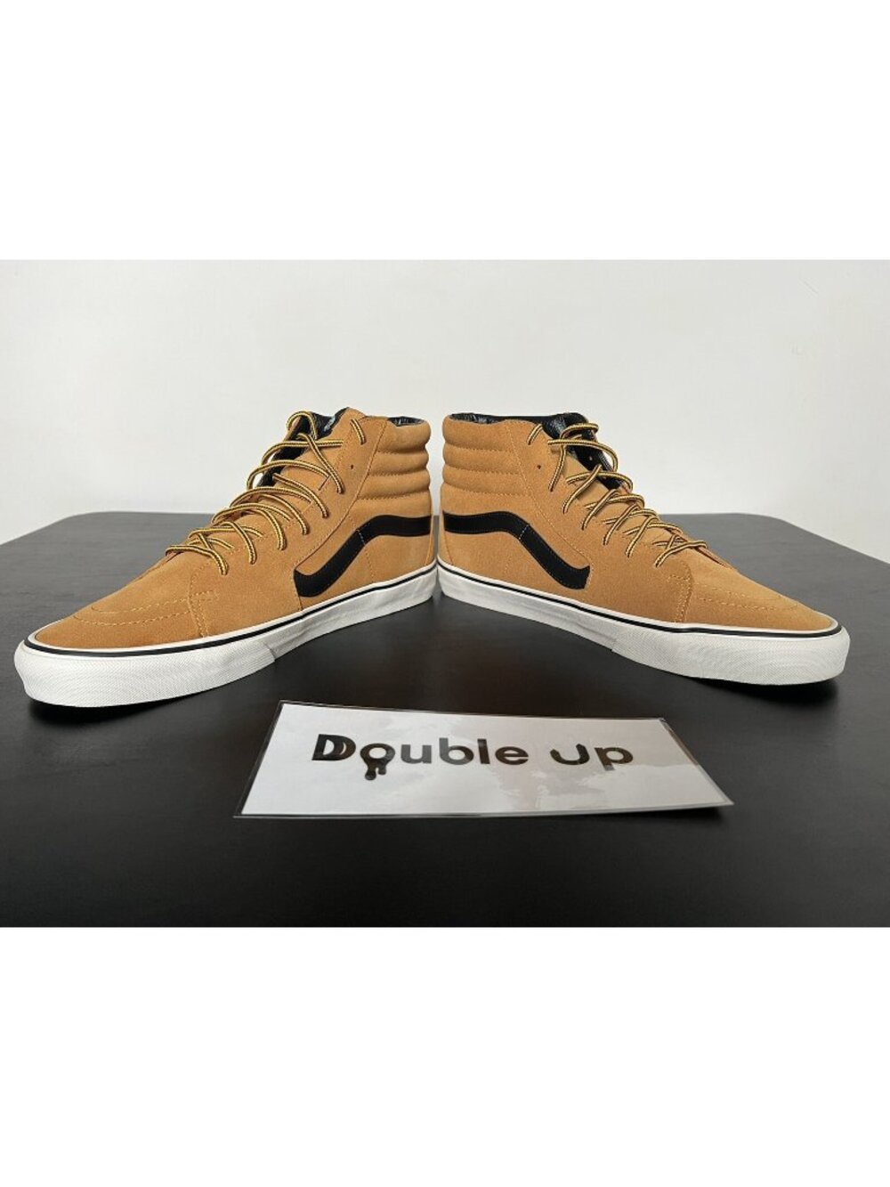 Vans Sk8 HI High Tan Suede White Rare Men 13 Black